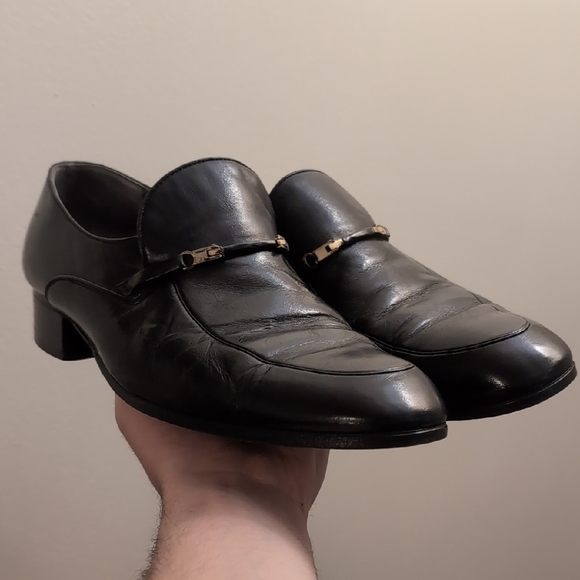 Bally Black Leather Loafers with Horsebit Details - Picture 1 of 7